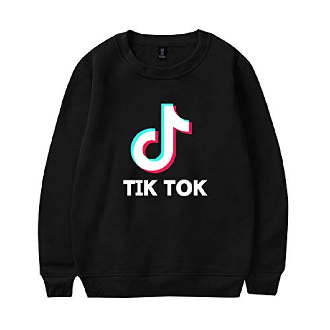 Lugar Camiseta TIK TOK Unisex Sudadera Sin Capucha Deporte Hombre Mujer Camisa Cuello