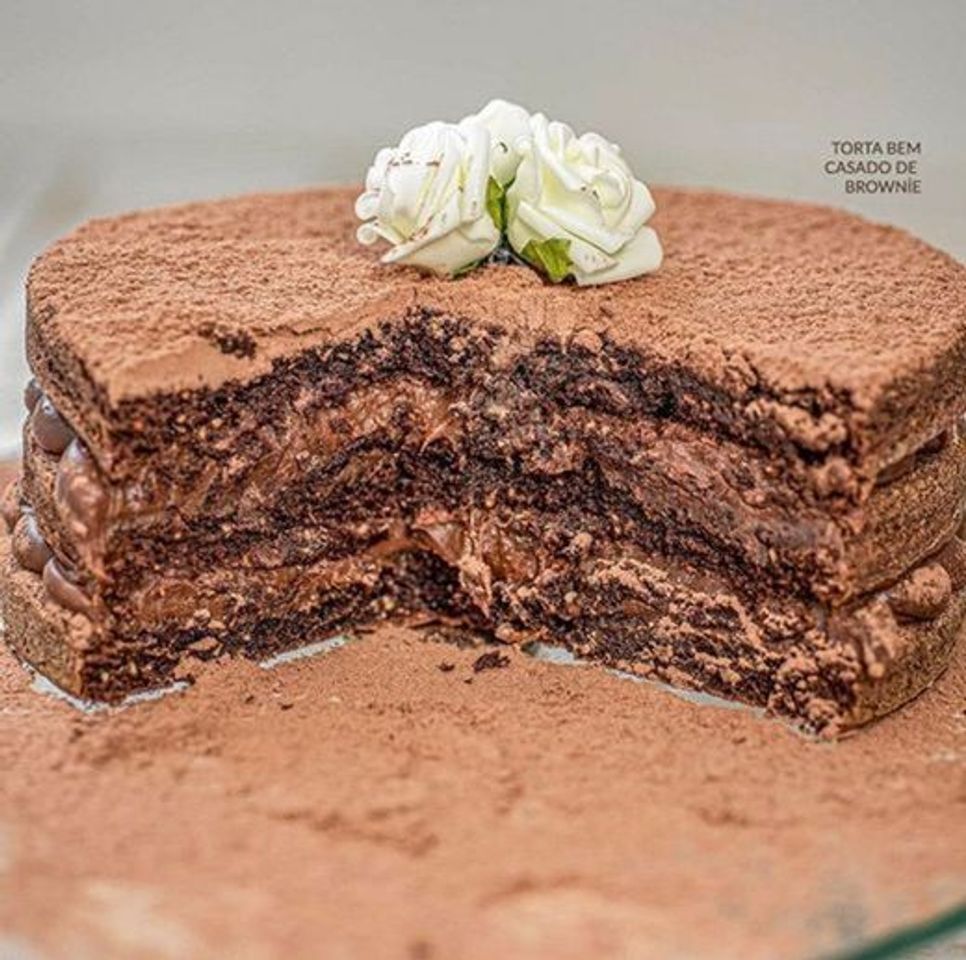 Moda Torta bem casado de brownie