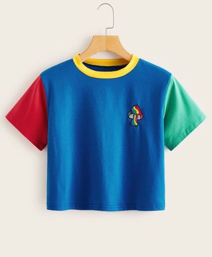 Camiseta de colores combinados