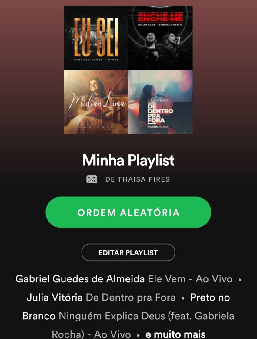 Moda Minha play list Spotify 🎶