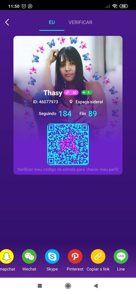 Fashion Meu perfil no LiveMe