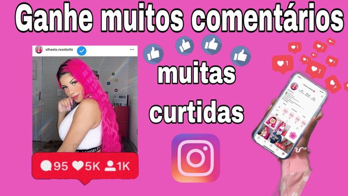 Moda Aplicativo para ganhar likes e comentários no insta!