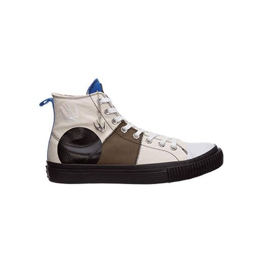 MCQ Alexander McQueen Hombre Swallow Capsule Zapatillas Altas Khaki Skate Blue Mix 43 EU