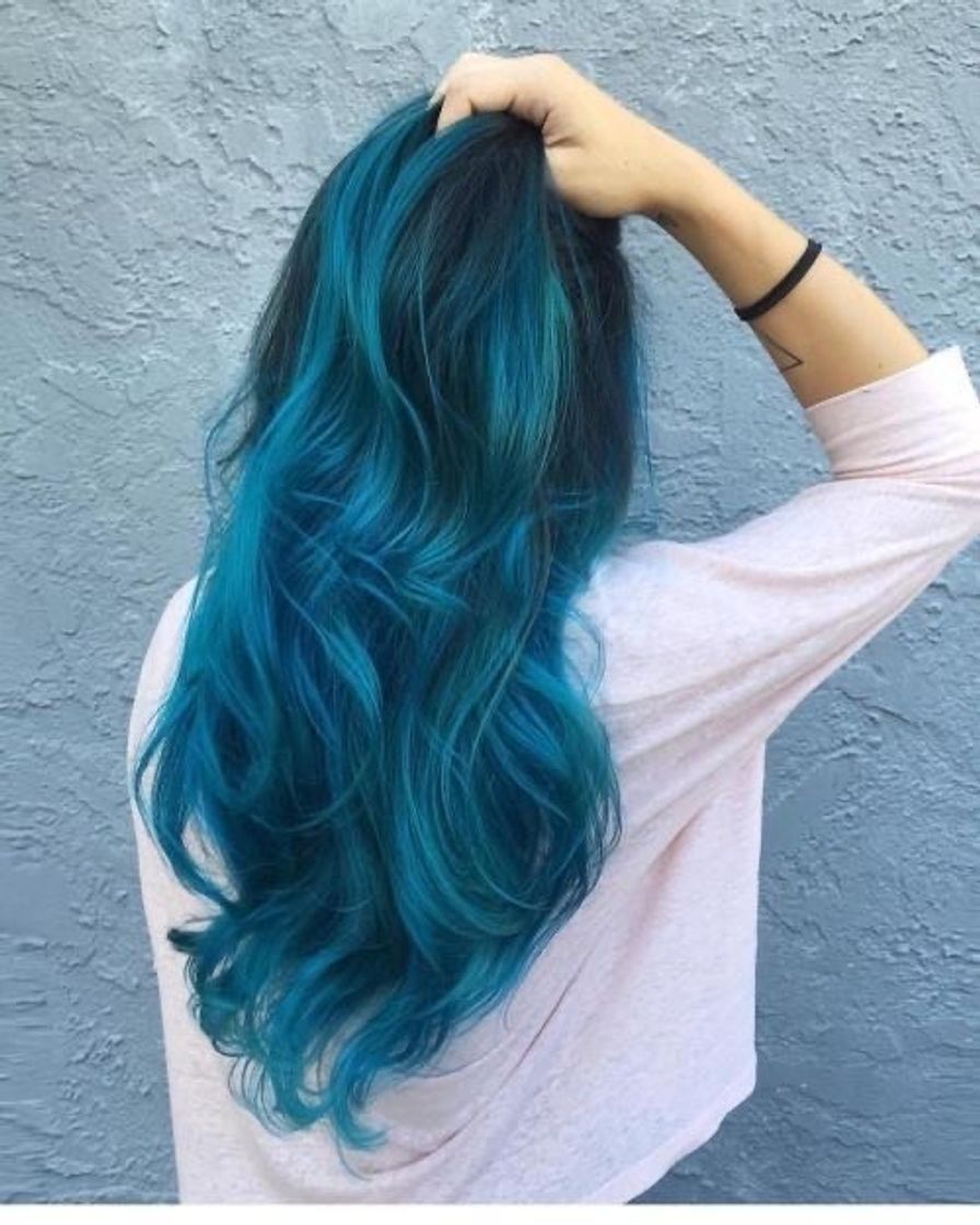 Fashion Cabelo azul 