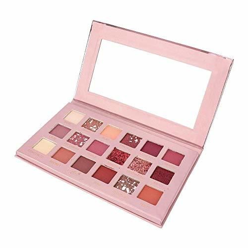 18 Colores Sombra de ojos mate y brillante con paleta de sombras