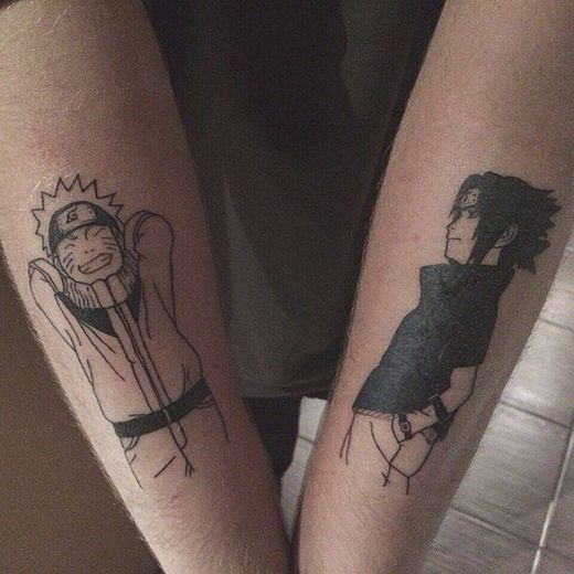 Tatuagem Naruto e Sasuke! 