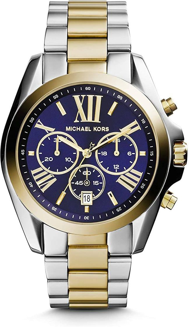 Social Relógio cronógrafo Michael Kors Bradshaw de aço inoxidável 4