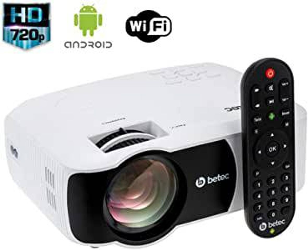 Social Mini Projetor Led Portátil - Betec BT728A - 2200 Lumens 