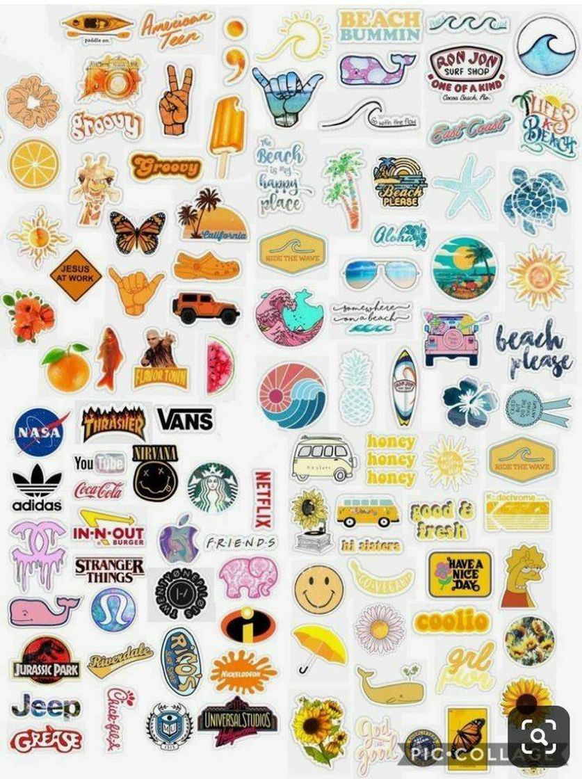 Fashion Alguns stickers para imprimir 