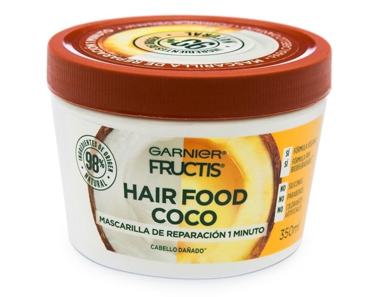 Fashion Garnier Fructis Mascarilla para cabello natural y vegana coco