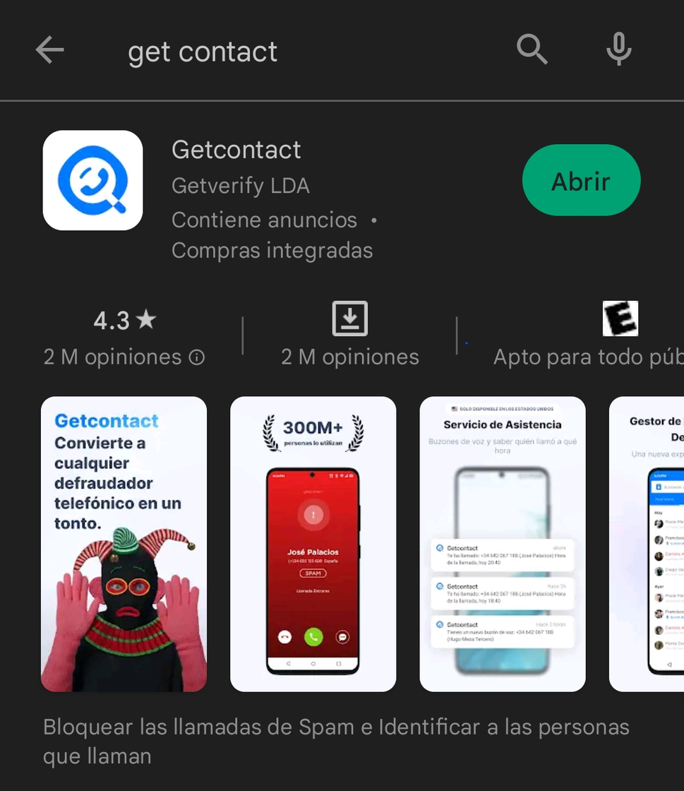 App Gettcontact