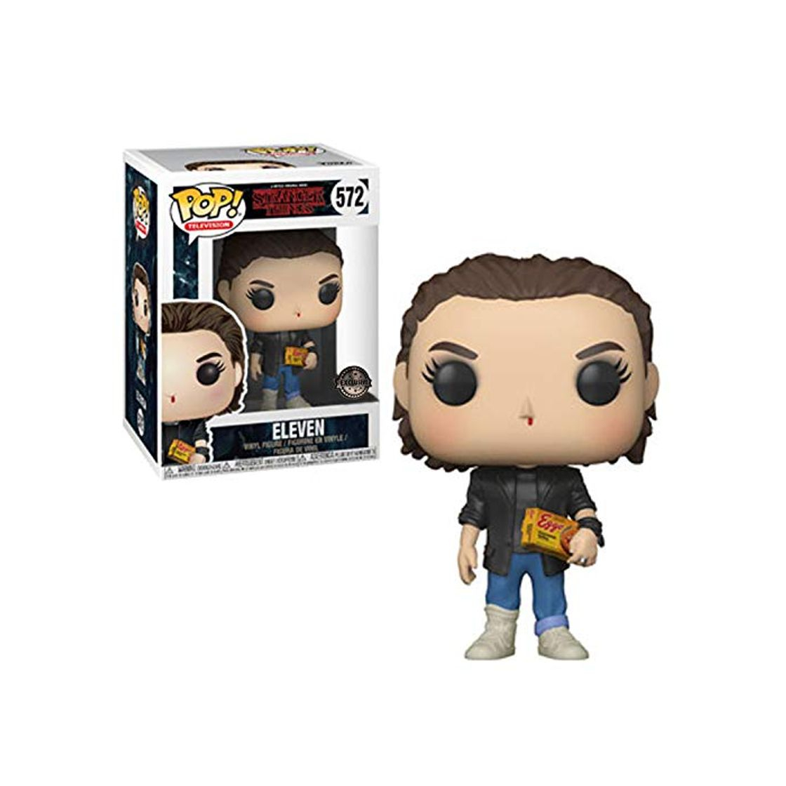 Juego Funko Pop! Fernsehen Fremder Things Eleven # 572 (Neuer Punk Look)