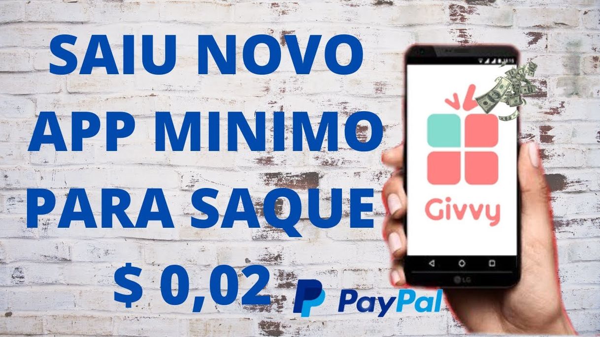 App App pagando com saque mínimo de 0,02.