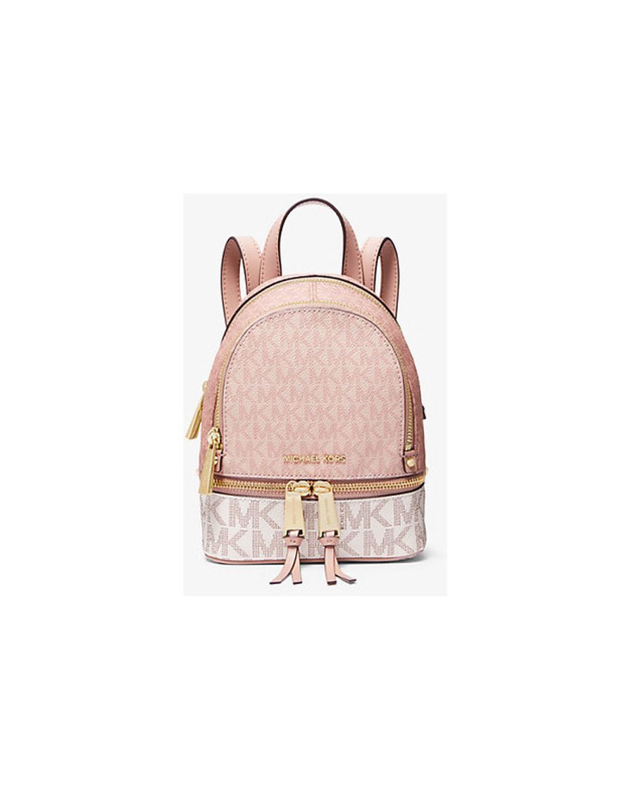 Rhea Mini Color-Block Logo Backpack