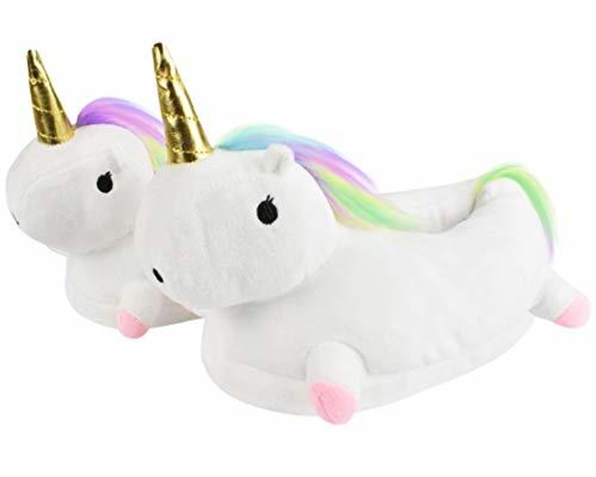 Social UMIPUBO Zapatillas Unicornio Mujer Suave Zapatos Animales Felpa Calentar Invierno de Cálido