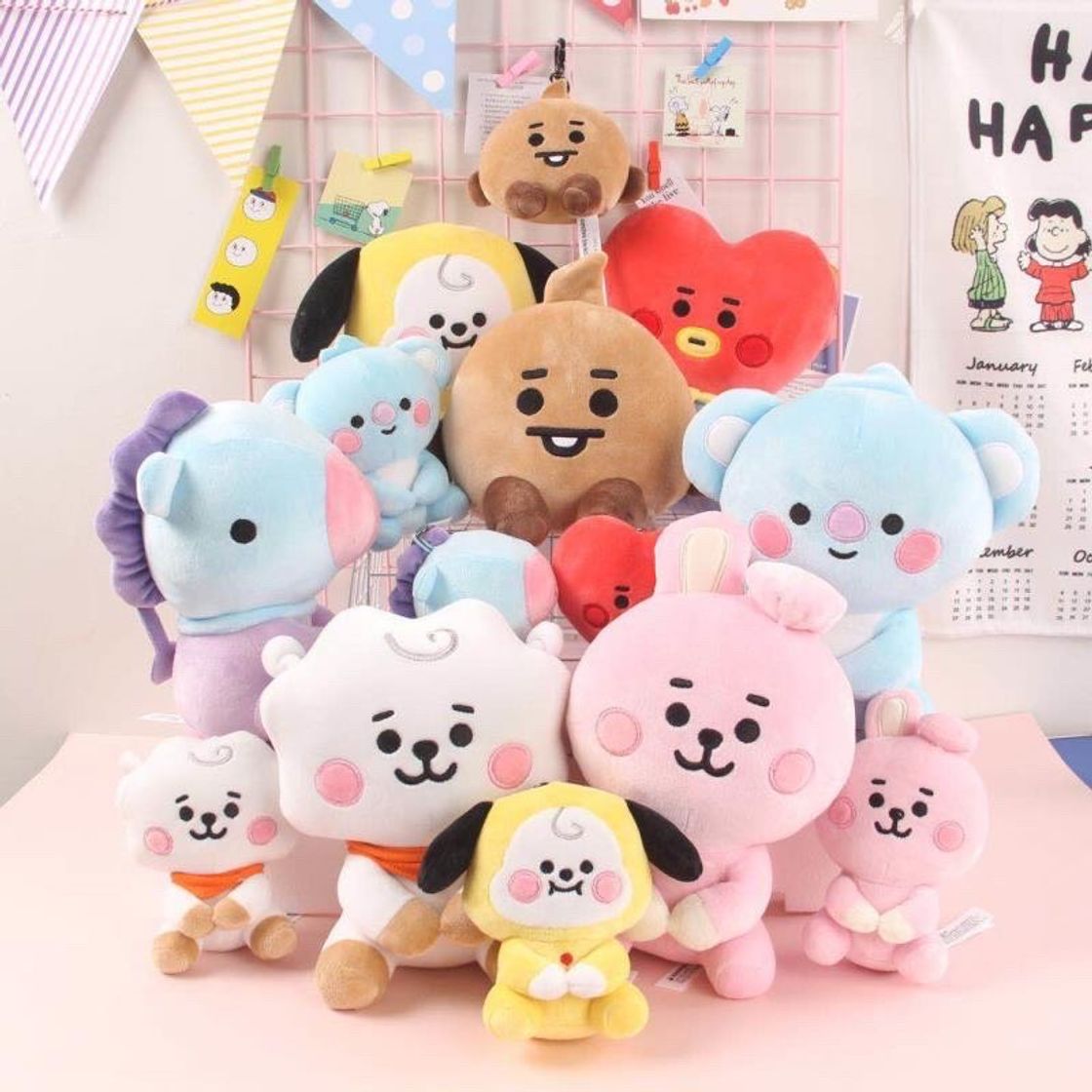 Fashion Boneco de pelúcia pequeno BT21