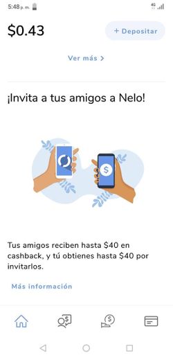 Nelo, app para guardar dinero, transferir, comprar recargas.