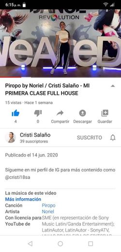 Piropo- Noriel. Dance class Cristi Salaño