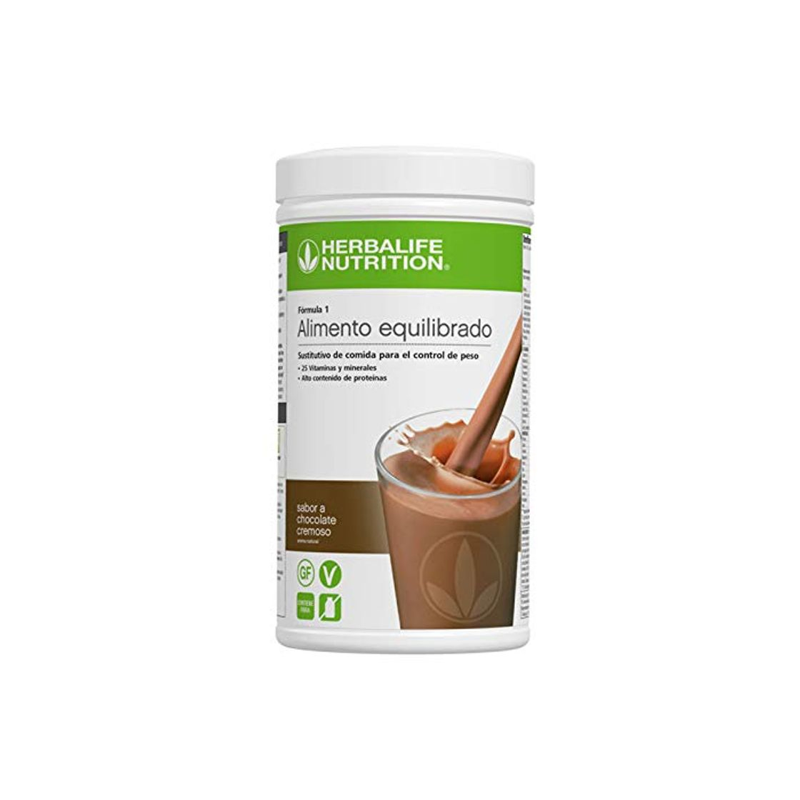 Producto Batido Fórmula 1 Herbalife sustitutivo de comidas bajo en calorías. Rico en