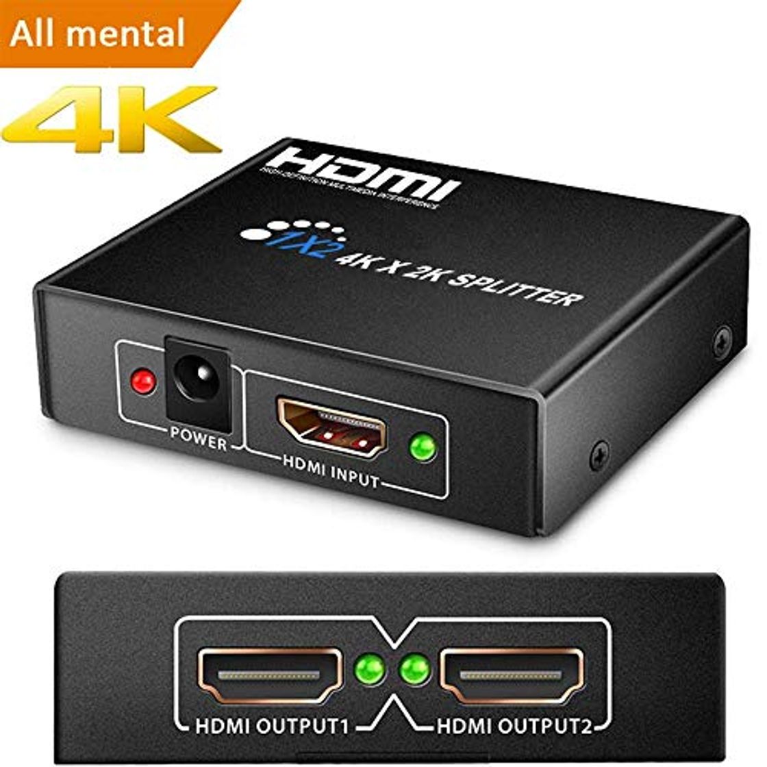 Product HDMI Splitter 4K Neefeaer 1x2 HDMI Duplicator