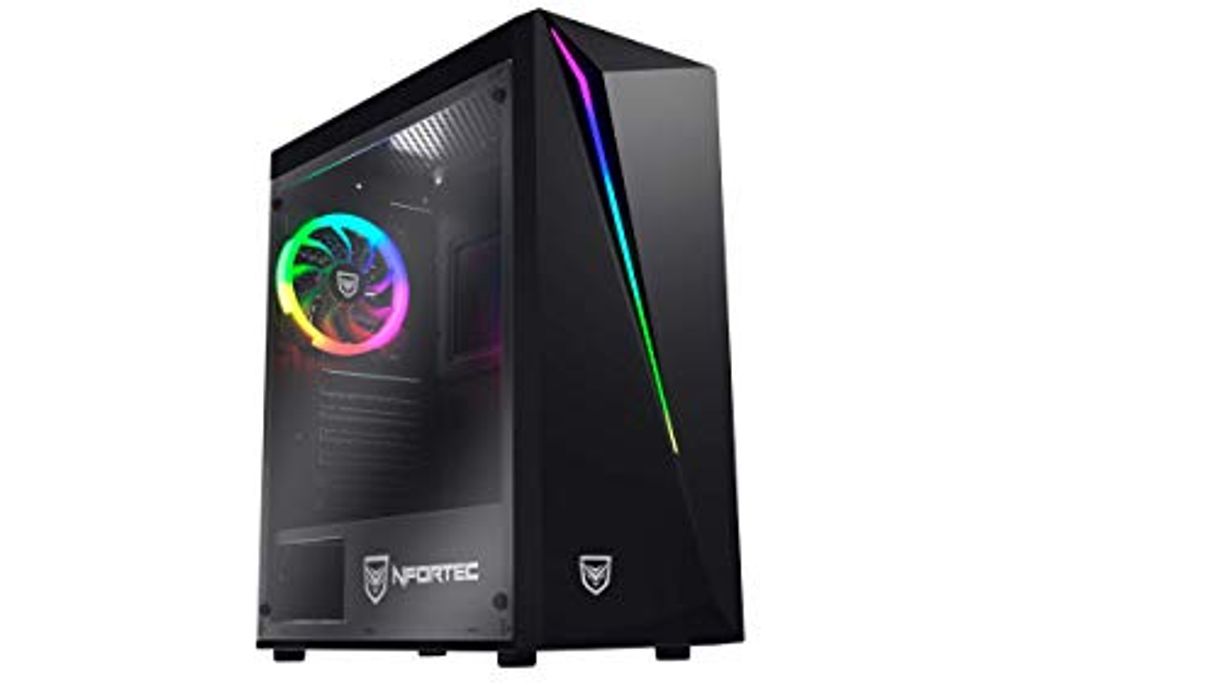 Nfortec Lynx Torre Gaming Negra RGB