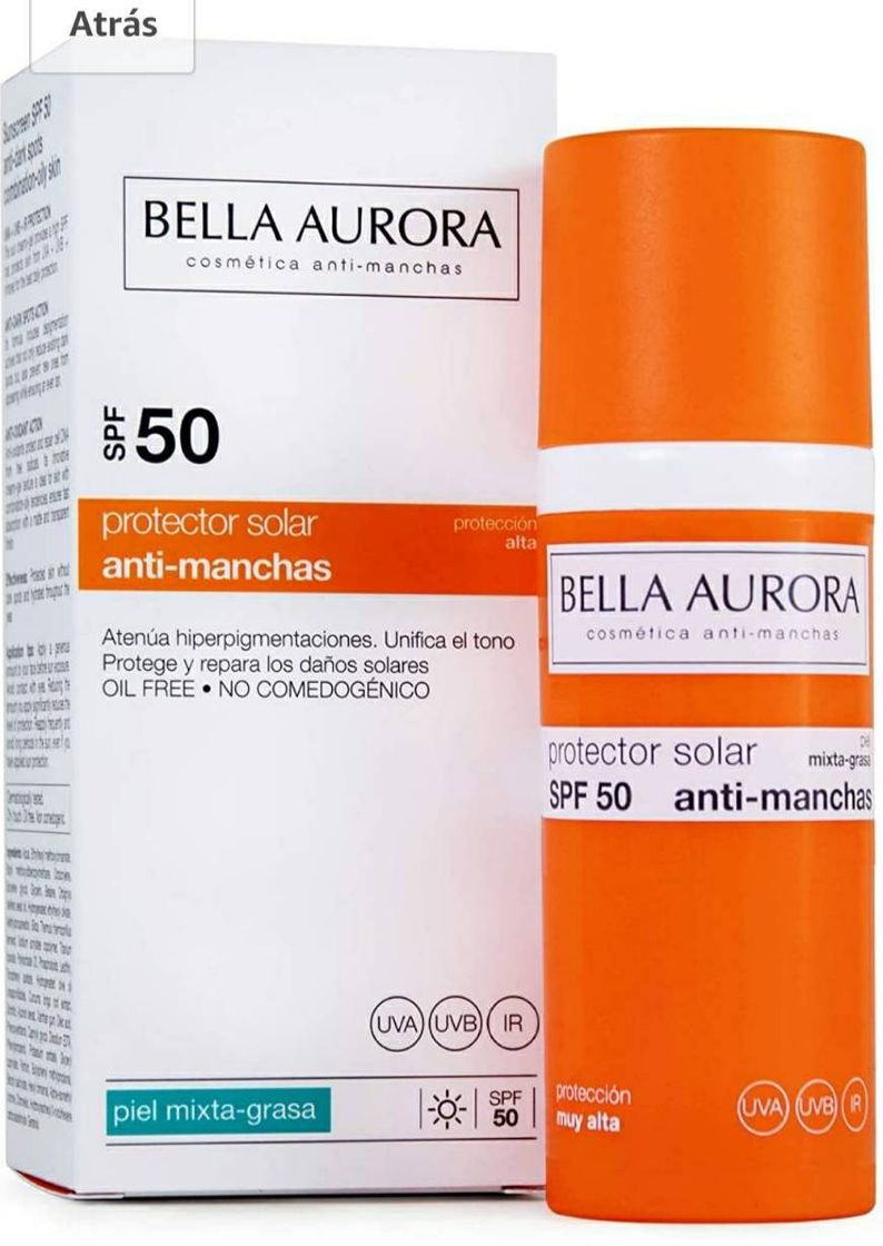 Moda 🌺 Bella Aurora Protector Solar Facial SPF +50 