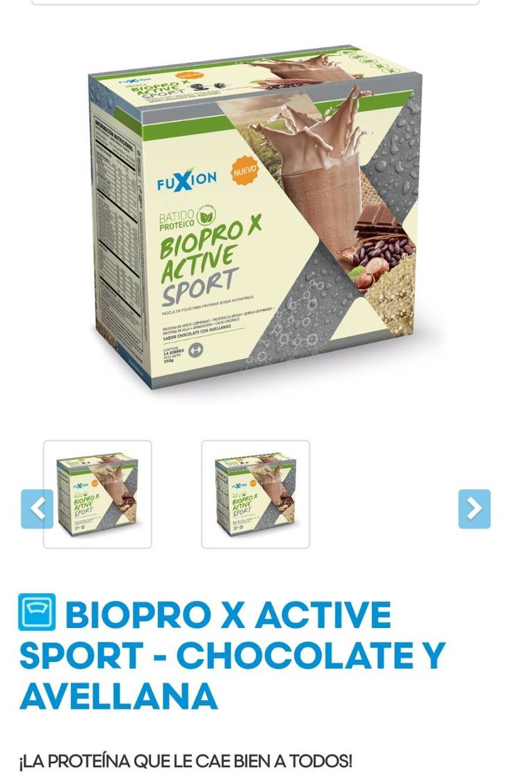 Proteína deportiva 100% biodisponible