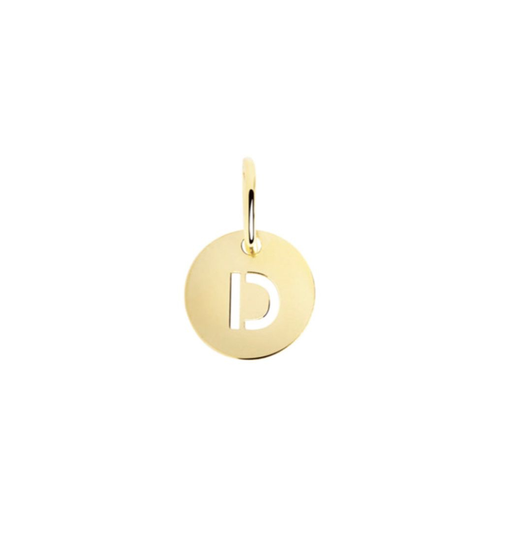 Producto Mini Medallion Letter Oro