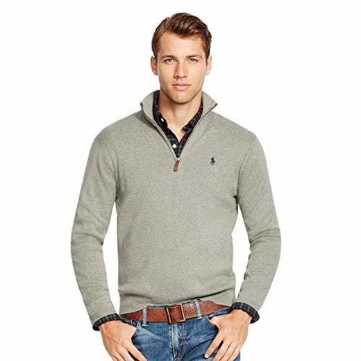 Ralph Lauren Jersei para Hombre con Cuello de Cremallera