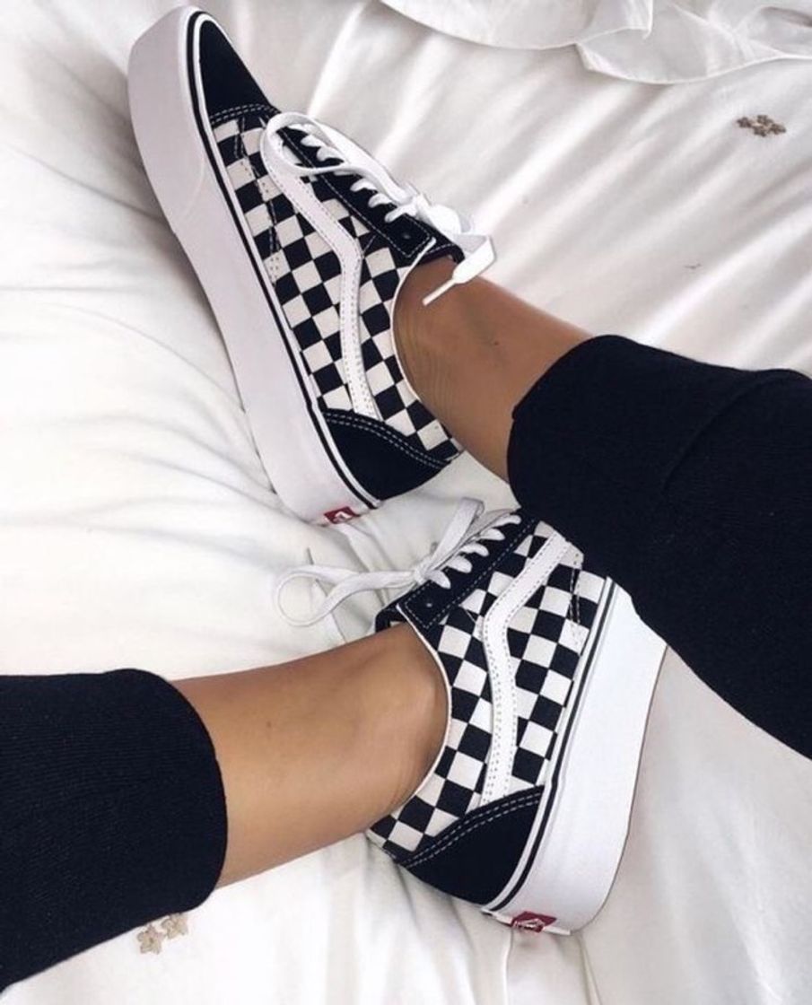 Moda Zapatillas Old Skool con plataforma y estampado a cuadros - Vans ES