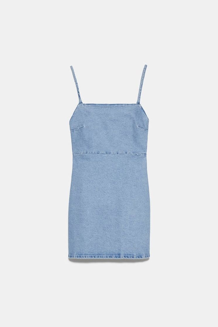 Fashion VESTIDO DENIM TIRANTES | ZARA 