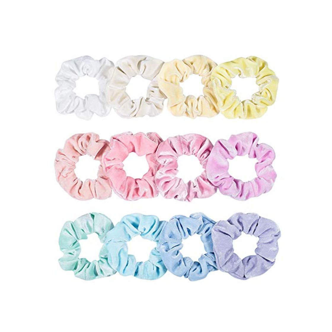Social Whaline Scrunchies de Pelo de Tema Macaron