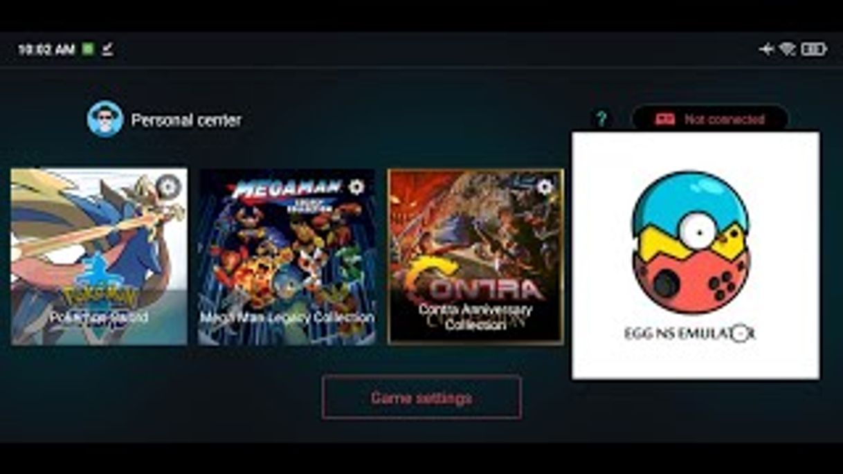 App Egg ns : Emulador de Nintendo Switch