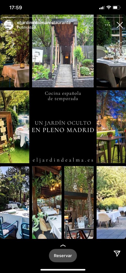 Restaurantes El Jardín de Alma