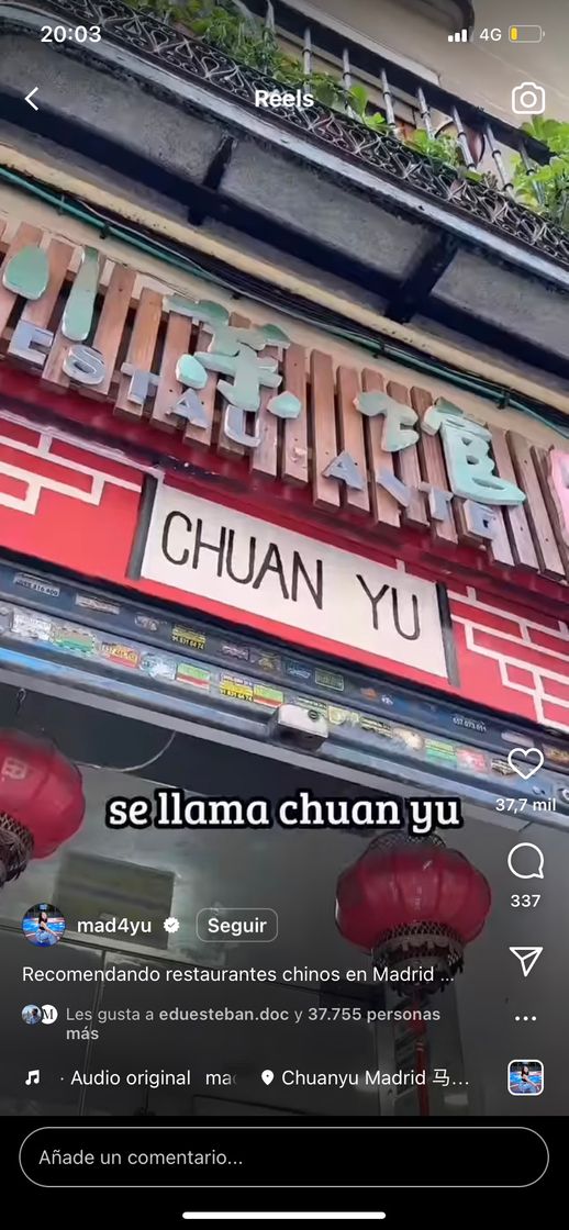 Restaurants Chuan Yu