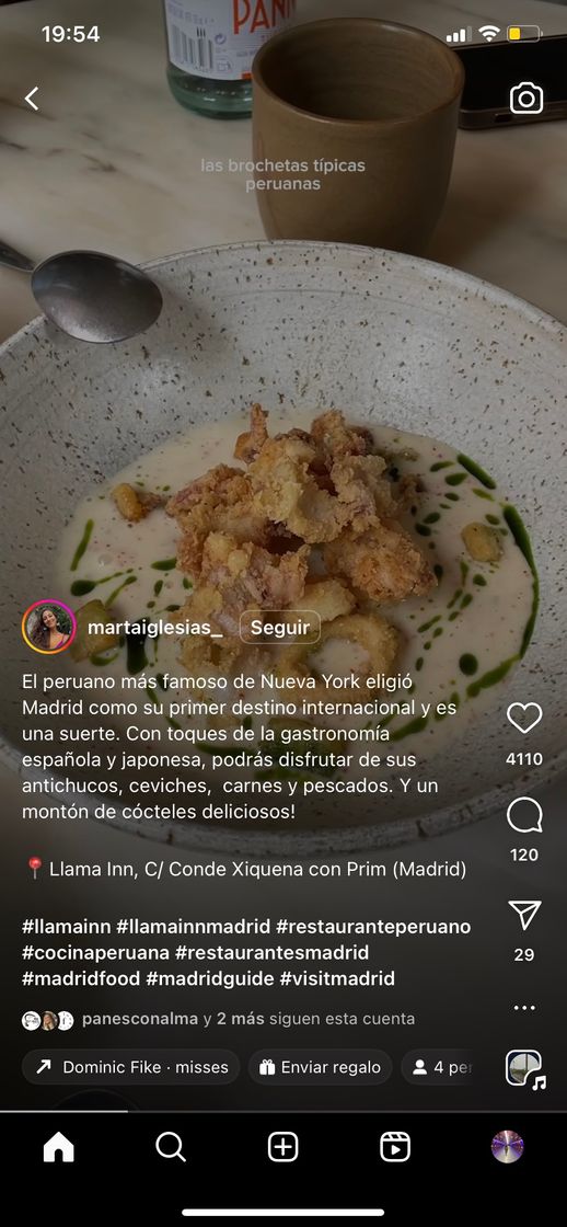 Restaurants Llama Inn Madrid