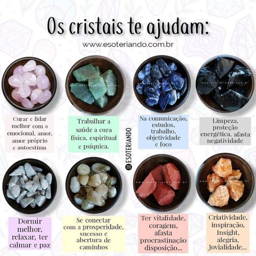 Auxílio de cristais..🔮🌙🍃🕯