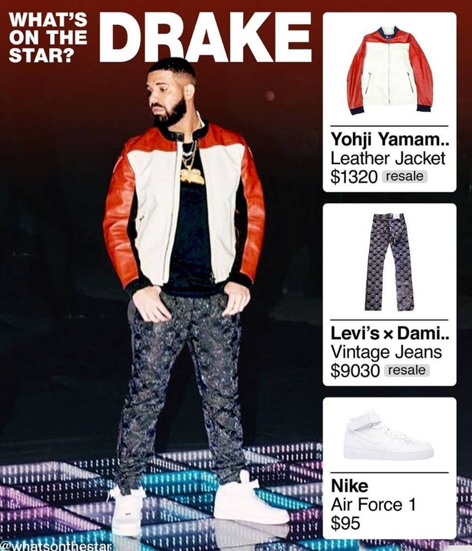 Fashion Outfif De DRAKE en WHATS ON THE  STAR