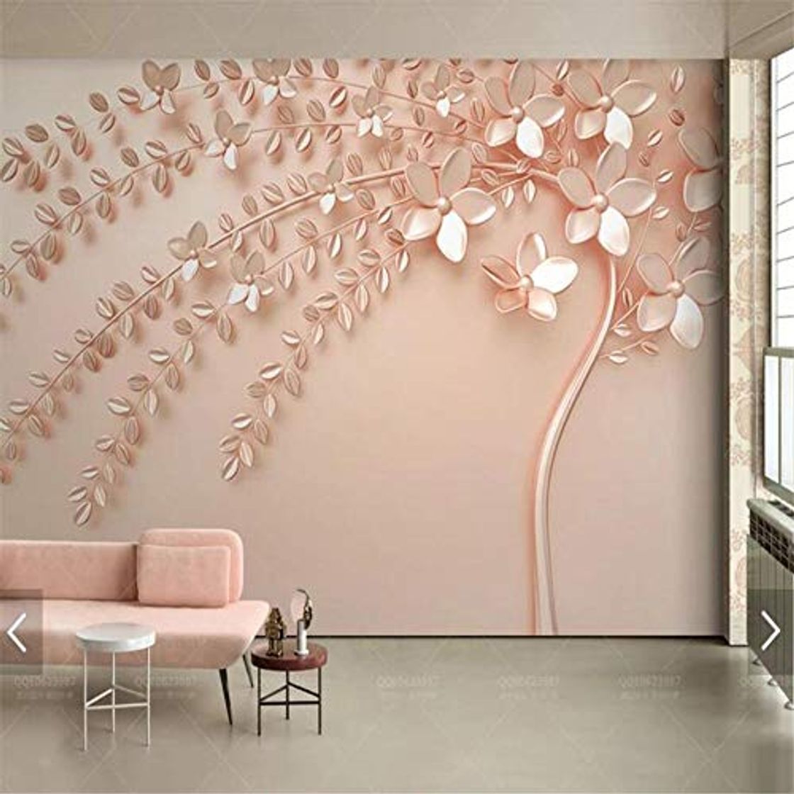 Product Mural Fotomural Papel Pintado 3D Abstracto En Relieve Rosa Rosa Flor Mural De La Pared Papel Tapiz Fotográfico Para Sala De Estar Tv Sofá Telón De Fondo Papel De Pared Decoración De La Habitación Flo