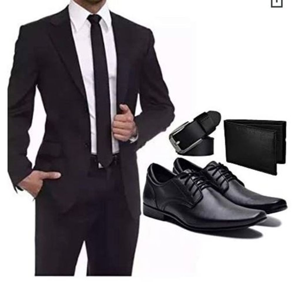 Fashion 
Kit Terno Masculino Sapato Cinto Carteira