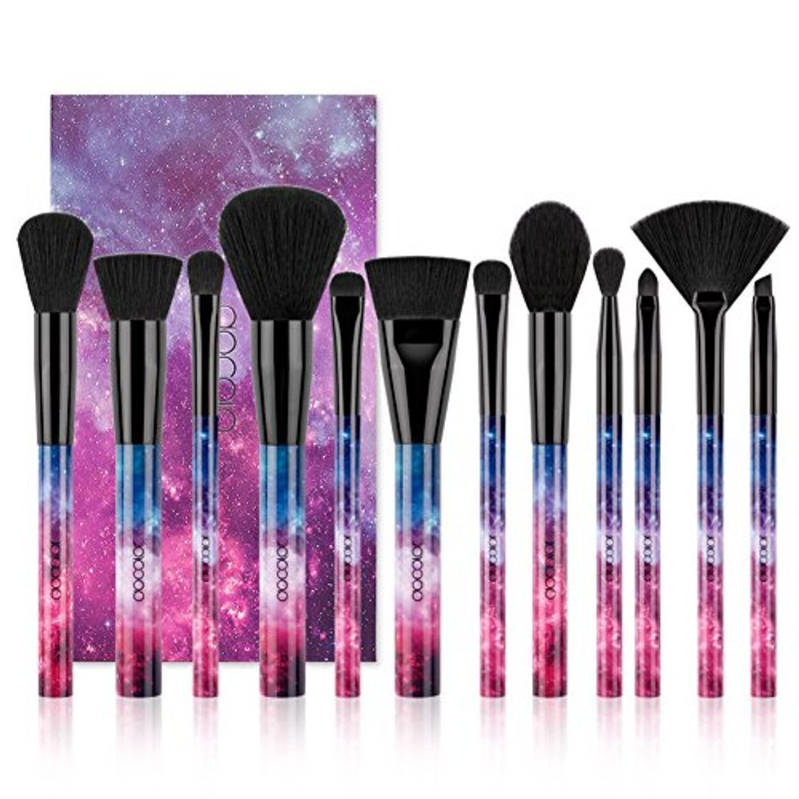 Social Brochas de Maquillaje 12 Piezas de Docolor