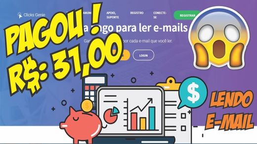 Como fazer saque e comprovante de pagamento Clicks Genie ✔️