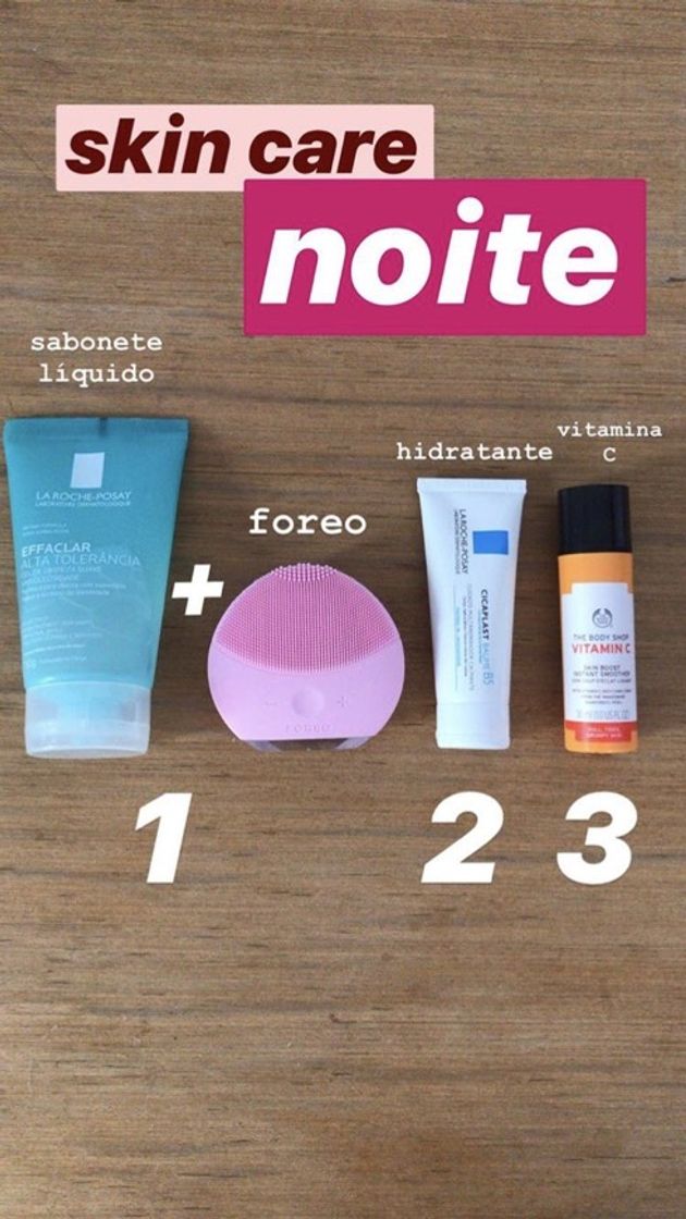 Fashion Skin care noite 😴