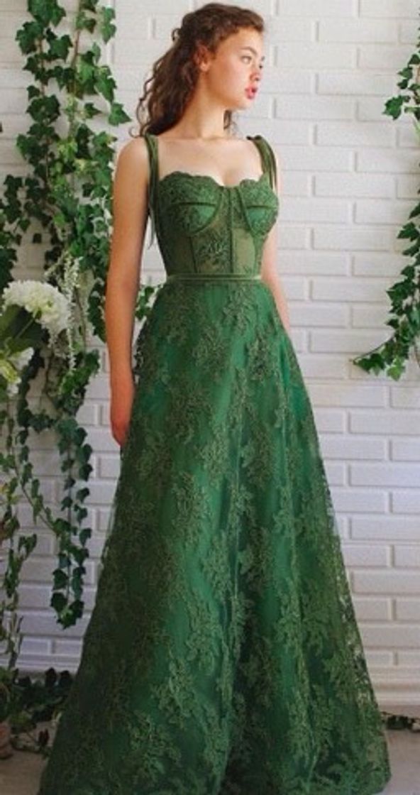 Fashion green gown