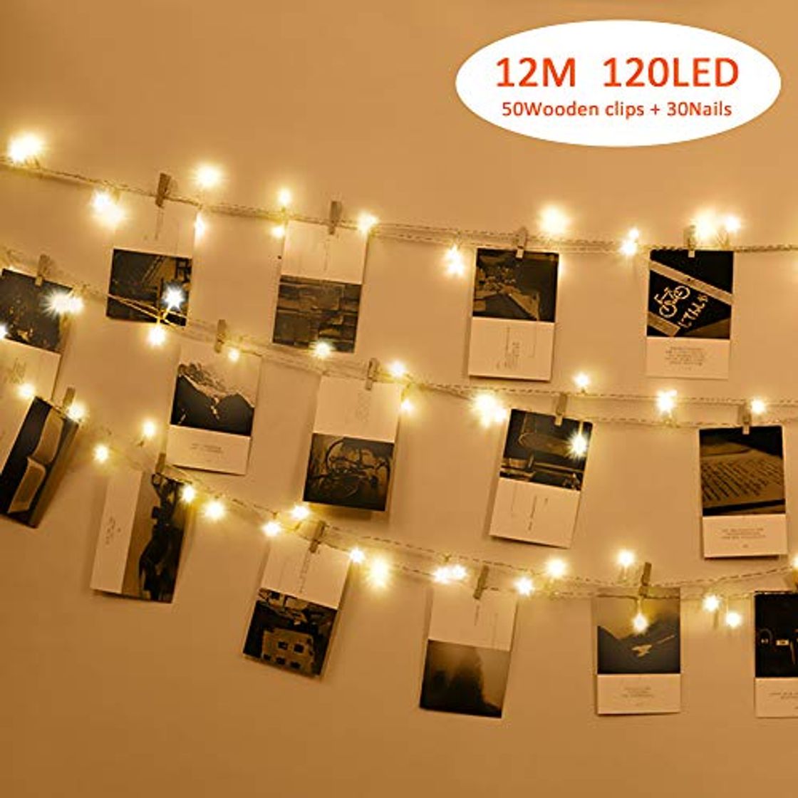 Home Foto Clip Cadena de Luces LED