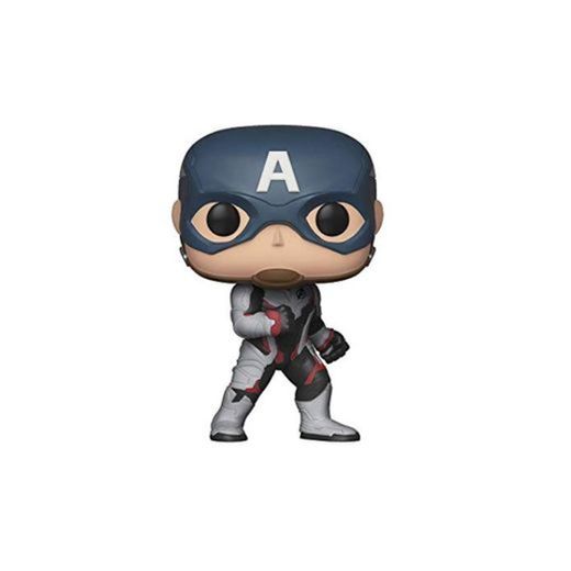 Funko- Pop Bobble: Avengers Endgame: Captain America Marvel Capitán Collectible Figure, Multicolor,