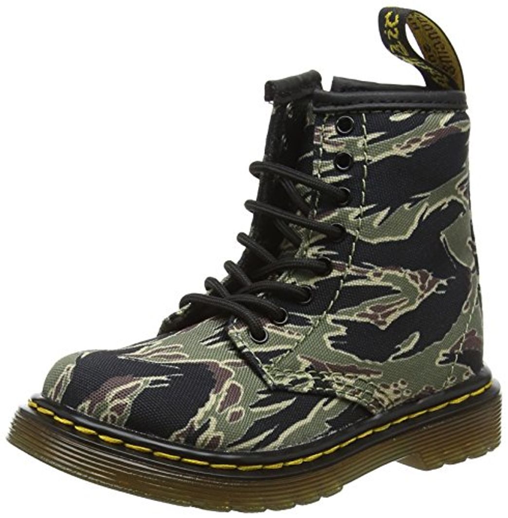 Moda Dr. Martens 1460 Camo T, Botas Clasicas para Niños, Verde