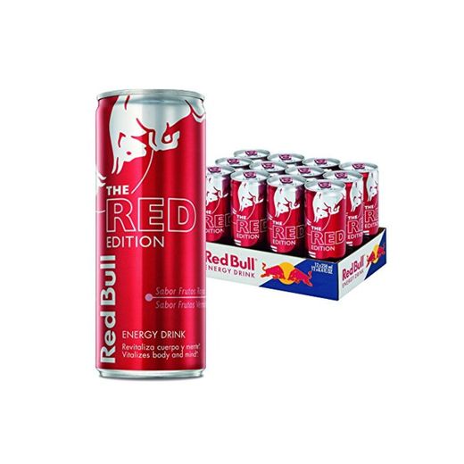 Red Bull Red Edition Bebida Energética - Paquete de 12 x 250