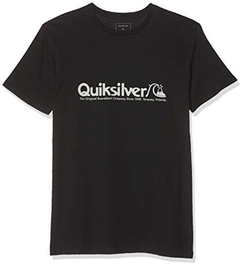 Quiksilver Modern Legends T-Shirt Men Camiseta de Manga Corta, Hombre, Negro