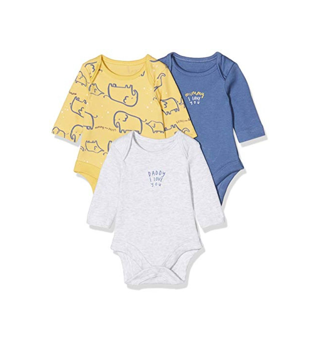 Moda Mothercare Io B M&d 3pk Bodysuits LS Body,